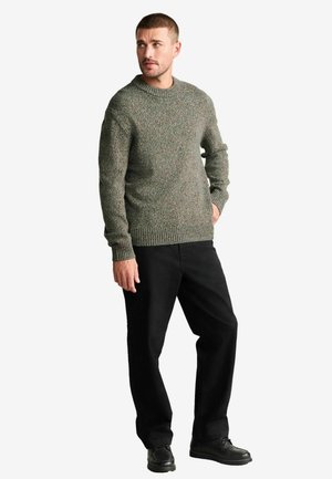 REGULAR FIT SIGNATURE CREW - Strickpullover - green