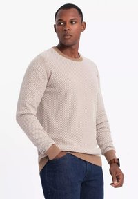 Ombre Strickpullover - coffee