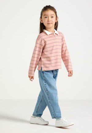 Lindex, LINDEX LONG-SLEEVED RUGBY SHIRT LINDEX - Poloshirts - dusty pink