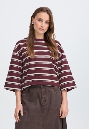 b.young, BYPELDA 3-4 TSHIRT - Maglietta a manica lunga - fig stripe