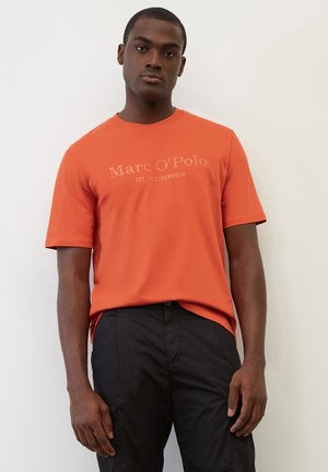 Print T-shirt - spicy orange