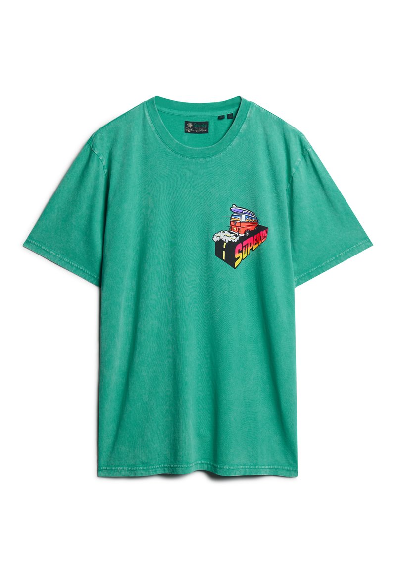 Superdry & Co T-shirt print groen Superdry & Co T-shirt print groen