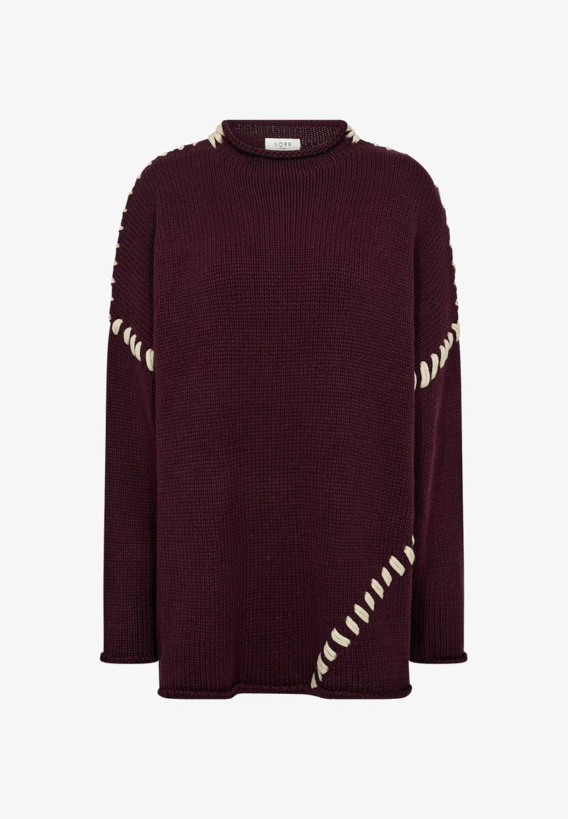 NORR STRINGS - Pullover - deep cherry