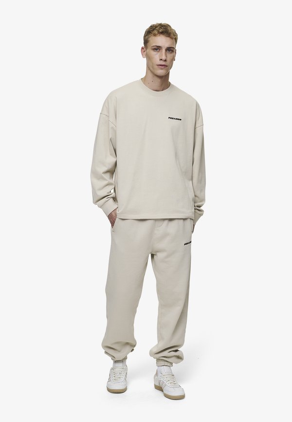 LOGO JOGGER - Tracksuit bottoms - washed light beige3
