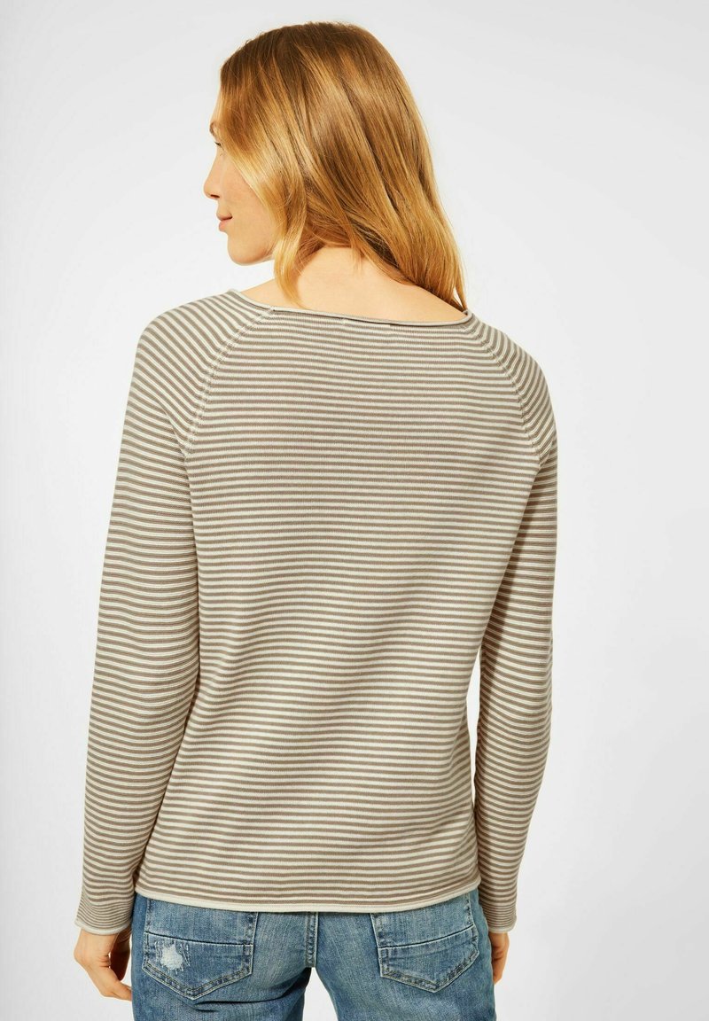 Damen Strickjacken | Cecil Strickpullover braun/beige - PE77644 Damen Strickjacken | Cecil Strickpullover braun/beige - PE77644