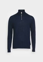 Pull Jack & Jones – Col Rond, Tricoté, Bleu Nuit – Taille XXL Homme