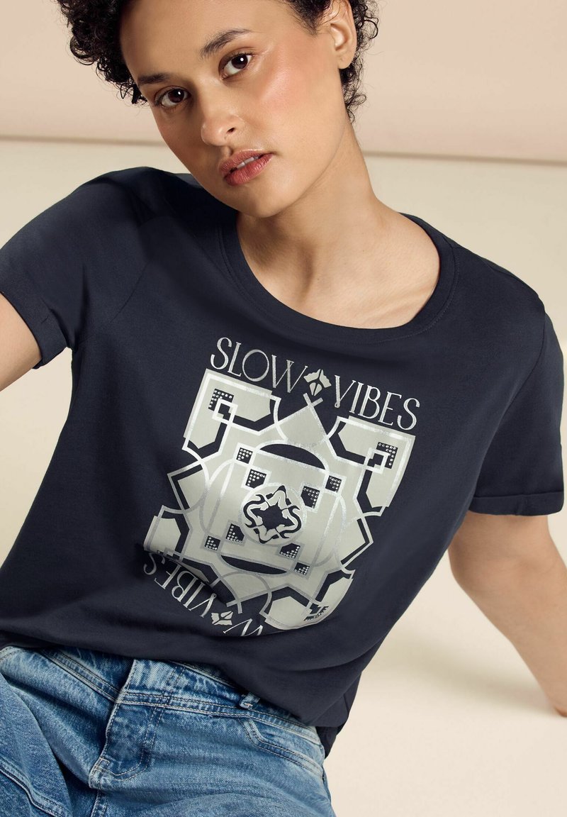 Street One Camiseta estampada - blau