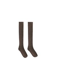 21% CASHMERE 14% WOOL LONG - Térdzoknik - mottled dark brown