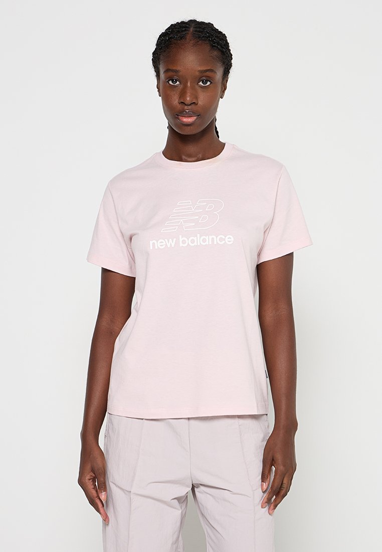 New Balance T-shirt print donkerroze New Balance T-shirt print donkerroze