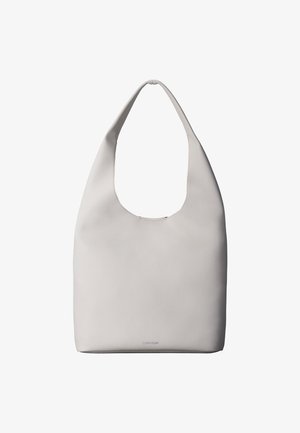Calvin Klein SLOUCHY PEBBLE MEDIUM - Velká kabelka - white alyssum