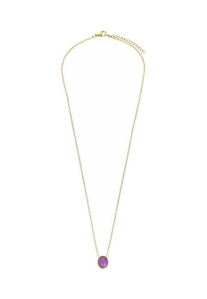Ketting - purple and gold coloured