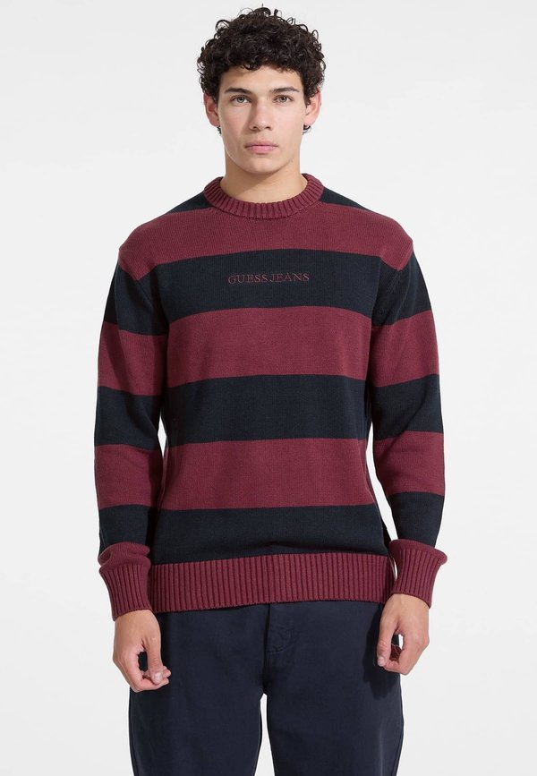 STRIPED - Strickpullover - rot