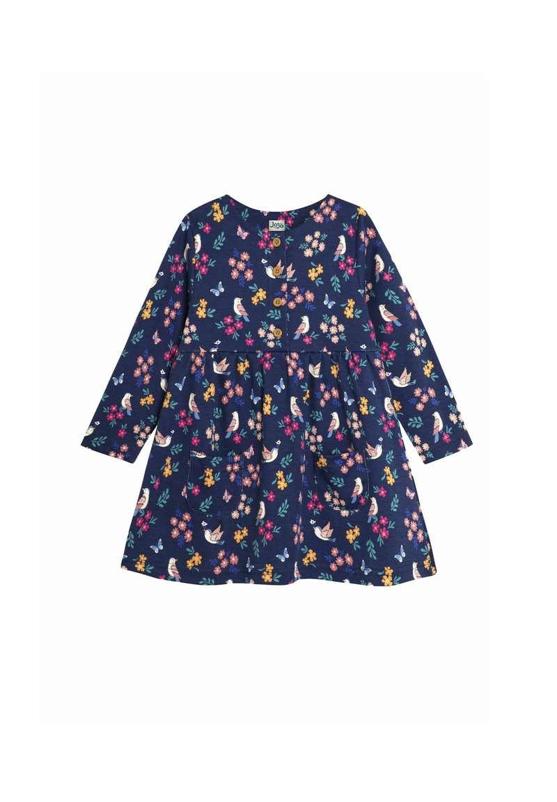 JoJo Maman Bébé BIRD AND BUTTON FRONT REGULAR FIT - Nappali ruha - navy