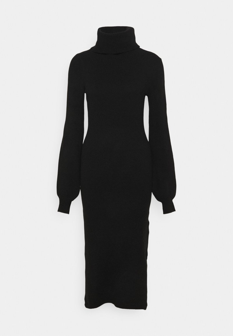 Damen Freizeitkleider | Glamorous SLOUCHY JUMPER DRESS WITH PUFF LONG SLEEVES ROLL Strickkleid black/schwarz - UW20993 Damen Freizeitkleider | Glamorous SLOUCHY JUMPER DRESS WITH PUFF LONG SLEEVES ROLL Strickkleid black/schwarz - UW20993