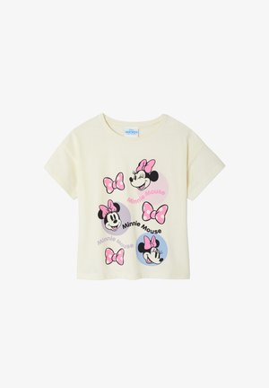 Vertbaudet, DISNEY MINNIE MAUS MIT MEHRFARBIGEM PRINT - T-Shirt print - wollweiß