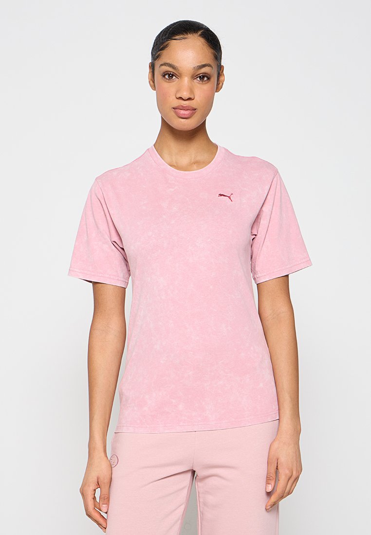 Puma T-shirt basic donkerroze