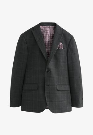 Next REGULAR FIT CHECK - Öltönyzakó - charcoal grey