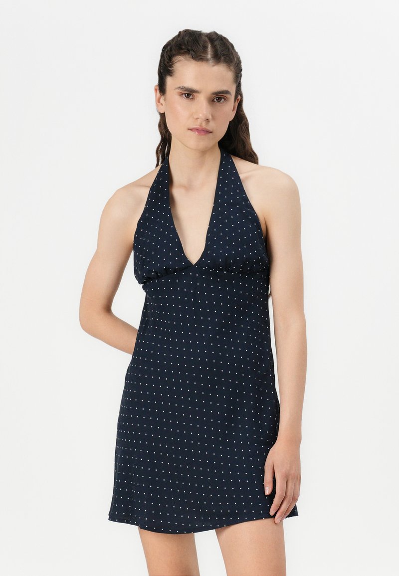 hollister blue polka dot dress Co. HALTER SLIP MINI - Day Different Wedding Veil Lengths colour:Sage color:Slate Blue This dress features cap