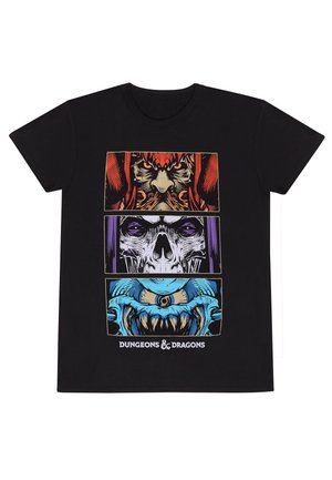 DUNGEONS AND DRAGONS GUIDEBOOKS - Print T-shirt - black