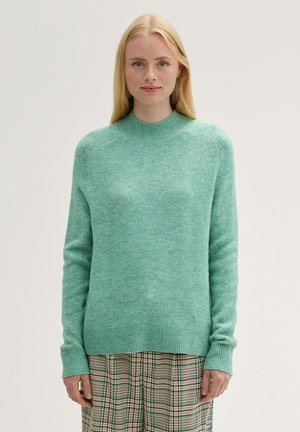 TOM TAILOR DENIM IN MELANGE OPTIK - Jumper - pacific teal melange