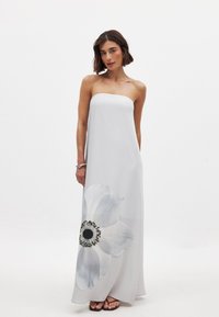 Maksi garuma kleita - flower print