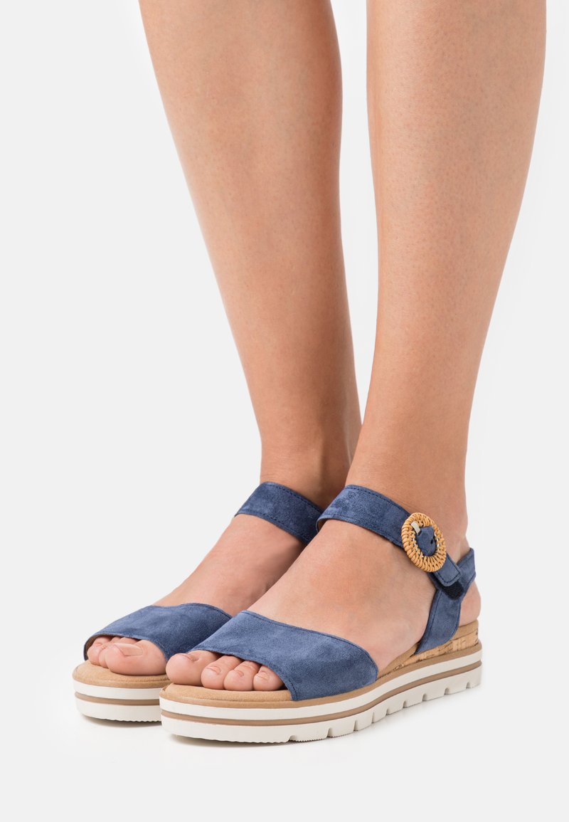 gabor blue sandals
