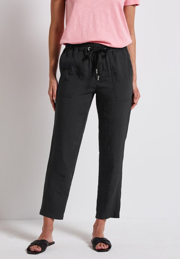 STRUKTUR - Stoffhose - schwarz