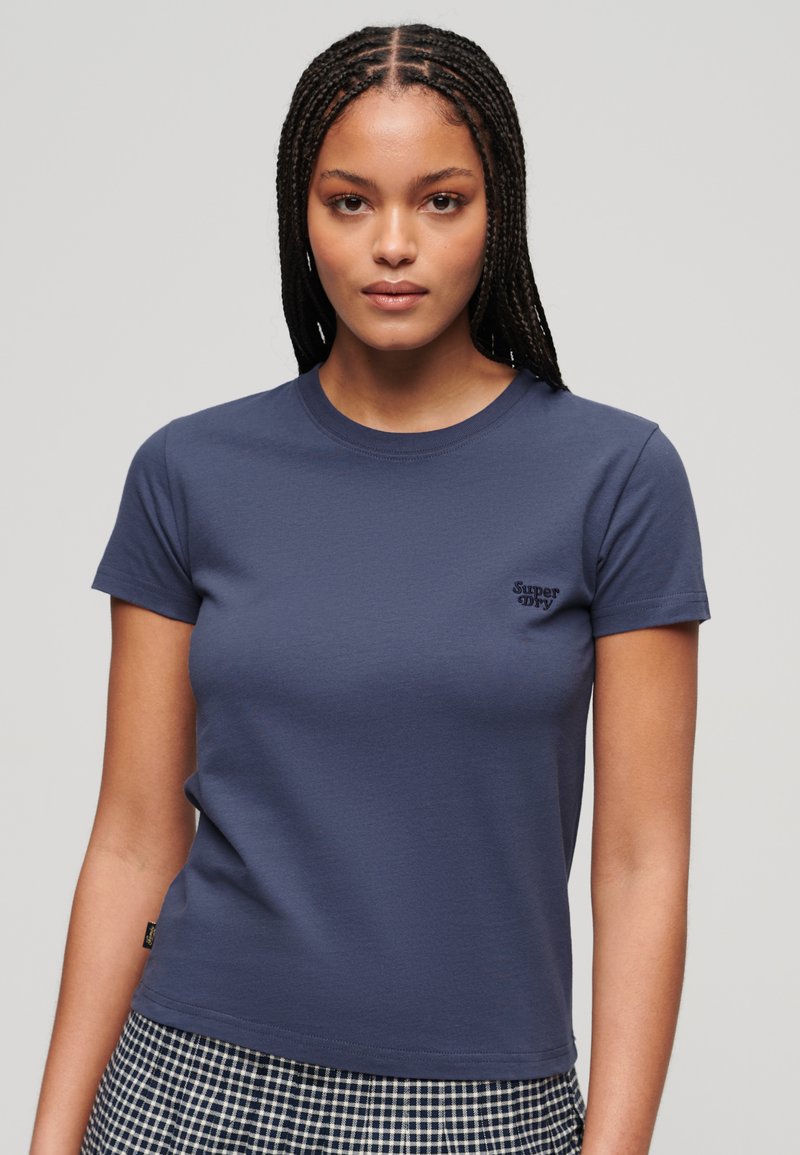 Superdry & Co ESSENTIAL LOGO - Camiseta básica - mariner navy