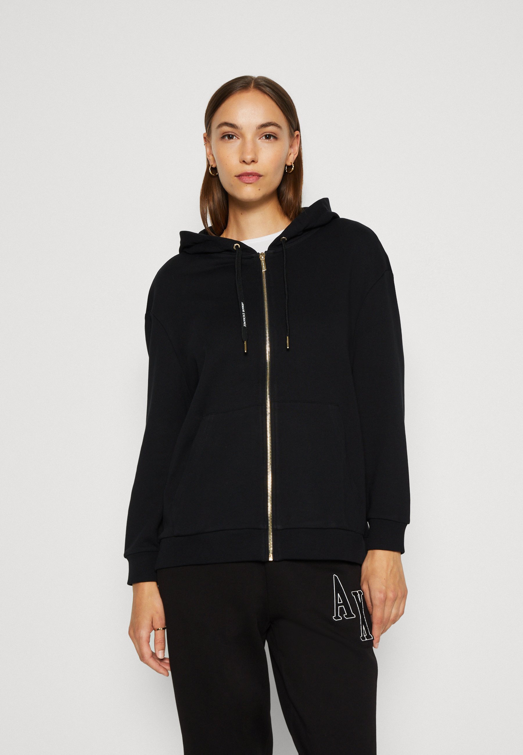 Armani Exchange Zip-up sweatshirt - black - Zalando.de