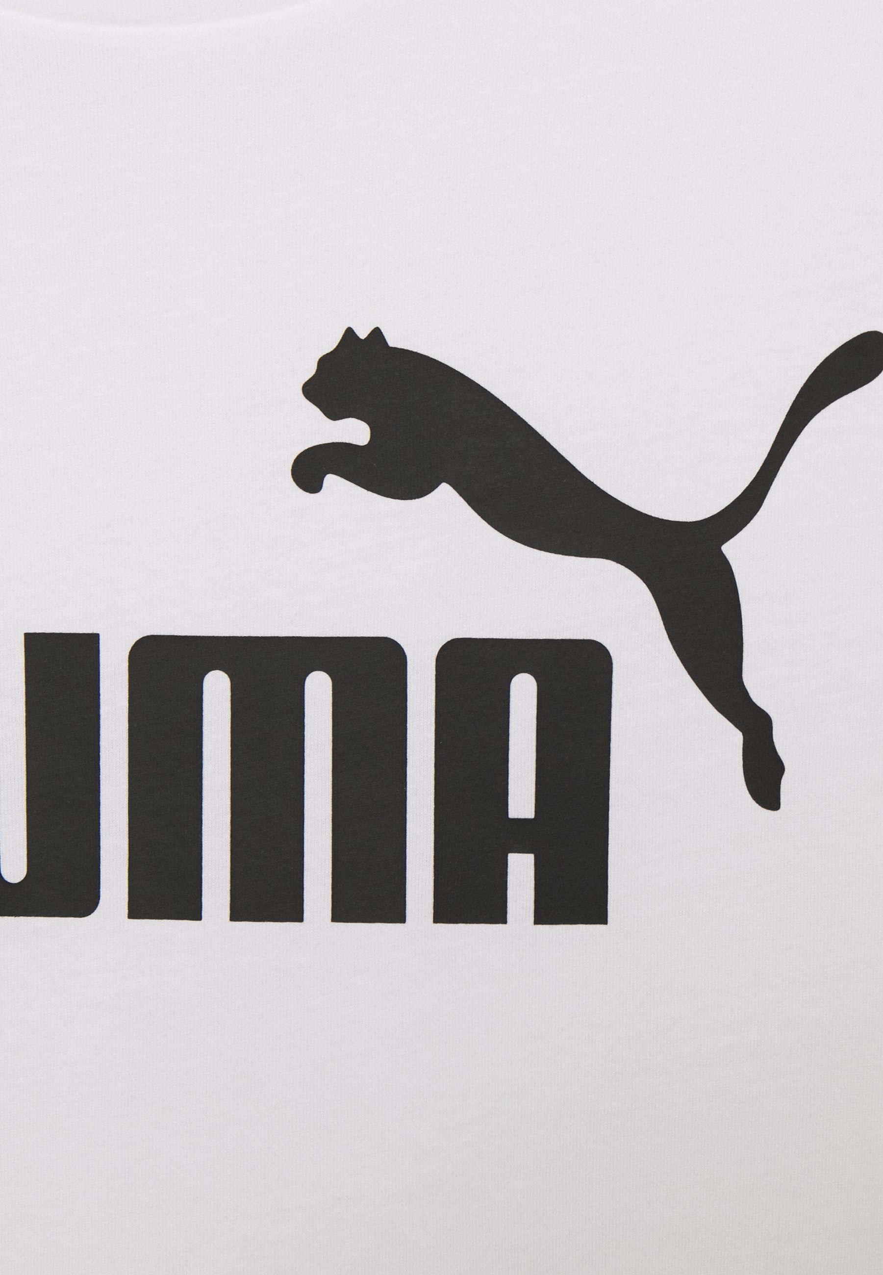 Puma LOGO TEE - Camiseta estampada - white/blanco - Zalando.es