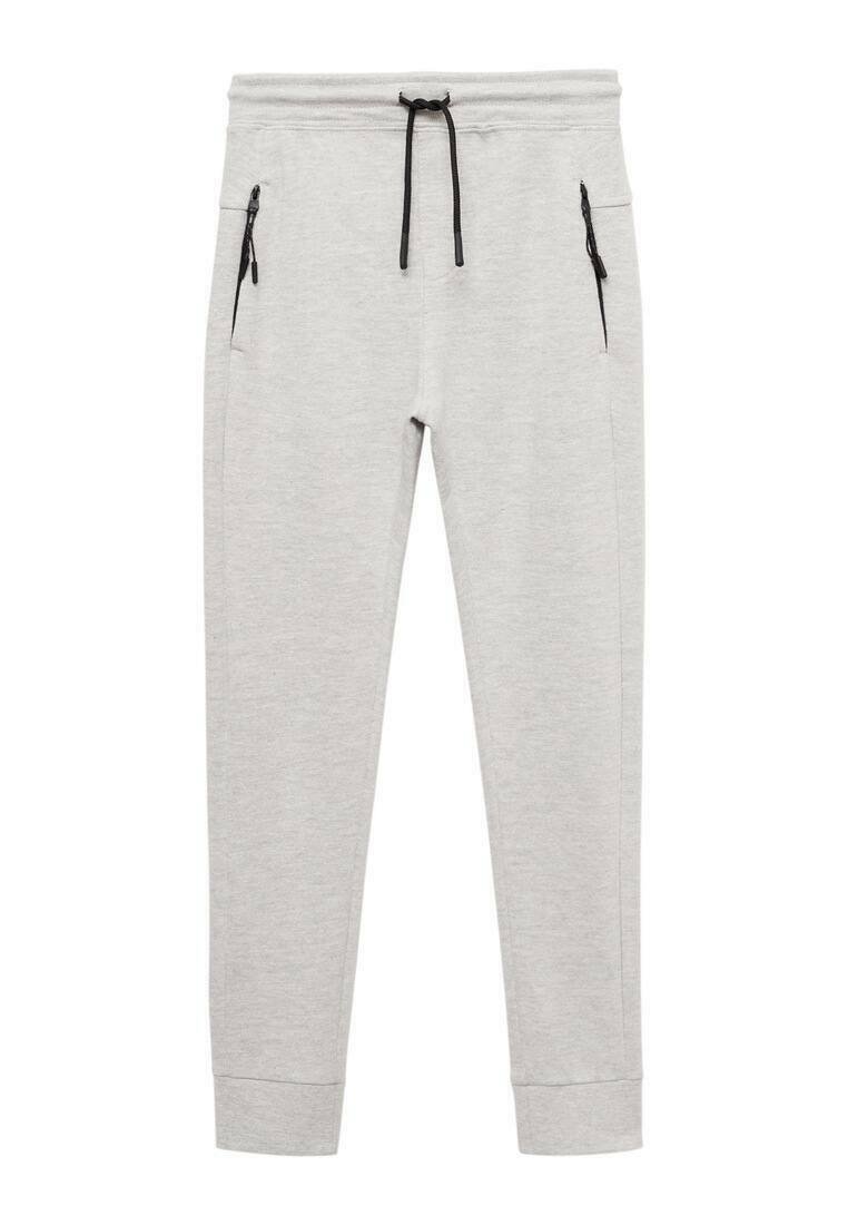 Mango Kids Trainingsbroek grijs gemêleerd