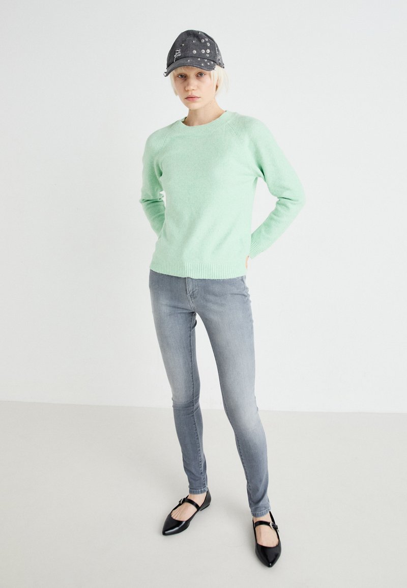 Vero Moda VMDOFFY O-NECK NOOS Trui hellgrün/mintgroen