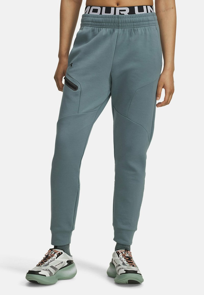 Under Armour UNSTOPPABLE FLEECE - Tepláky - jasper blue