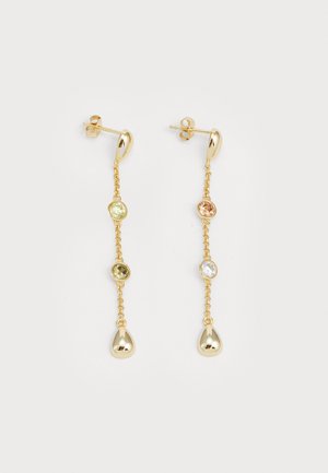 LINEAR EARRINGS - Boucles d'oreilles - gold-coloured/multicoloured