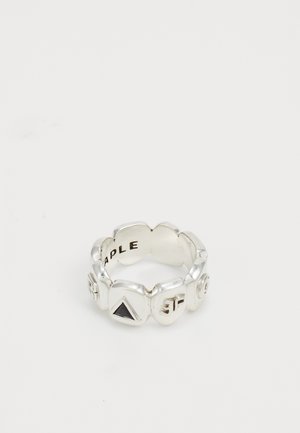 GRILL UNISEX - Ring - silver-coloured/black