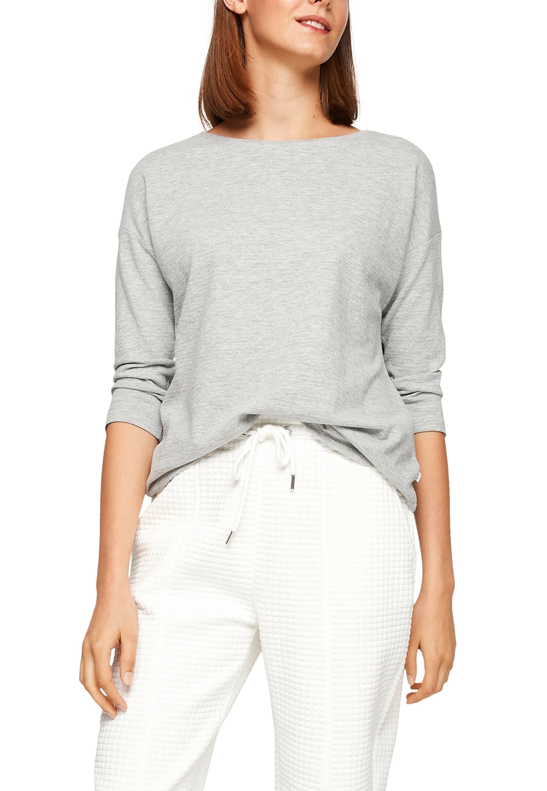 S.Oliver Damen T-Shirt Langarm – Lässiger Basic In Grün, Aus Weichem Material