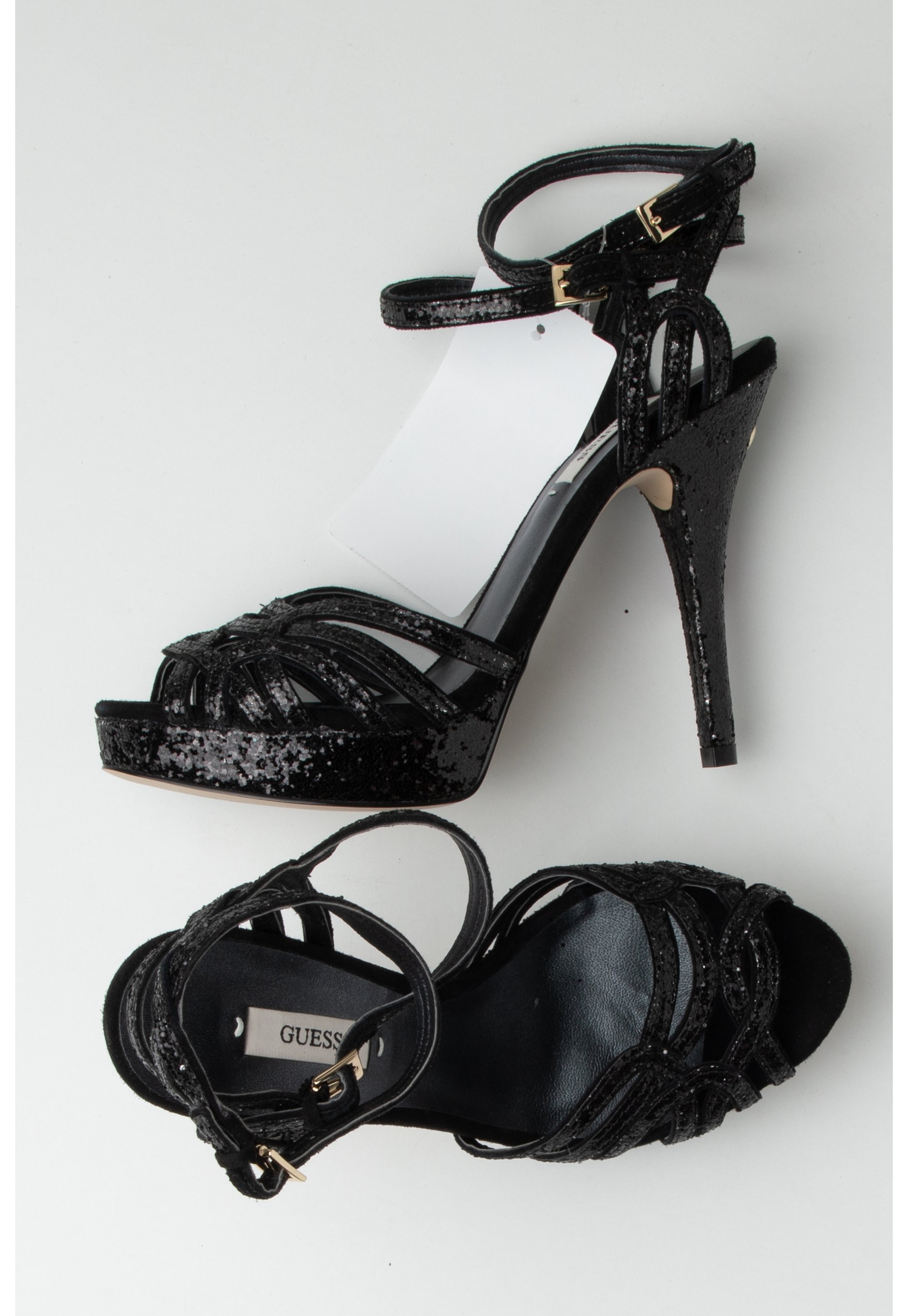 Guess High heeled sandals black (Pre-owned) Zalando