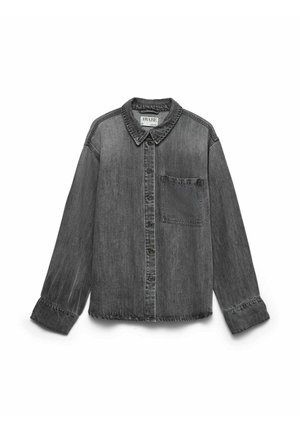 Vero Moda, DENIM SHIRT AWLUCEA DENIM SHIRT - Blusa - medium grey denim