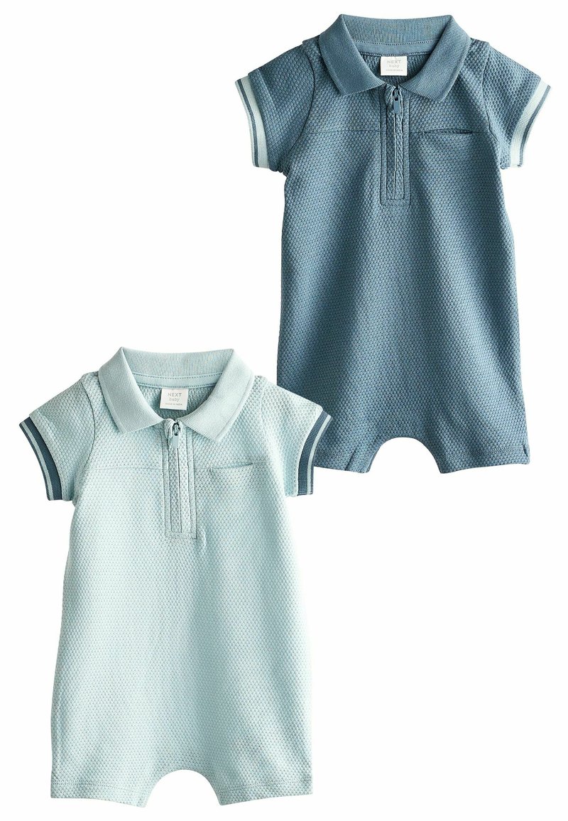 Next - COLLAR ROMPERS 2 PACK  - REGULAR FIT - Buksedragter - blue, Forstør