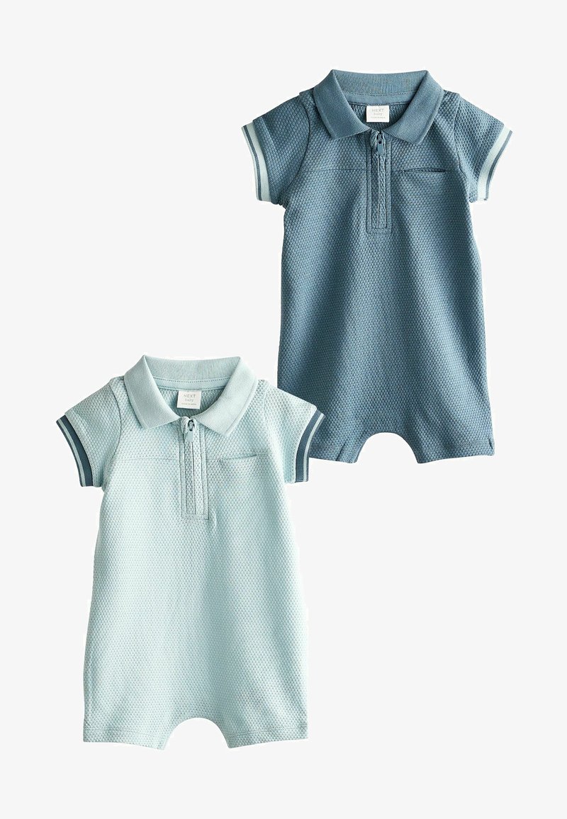Next COLLAR ROMPERS 2 PACK - REGULAR FIT - Buksedragter - blue