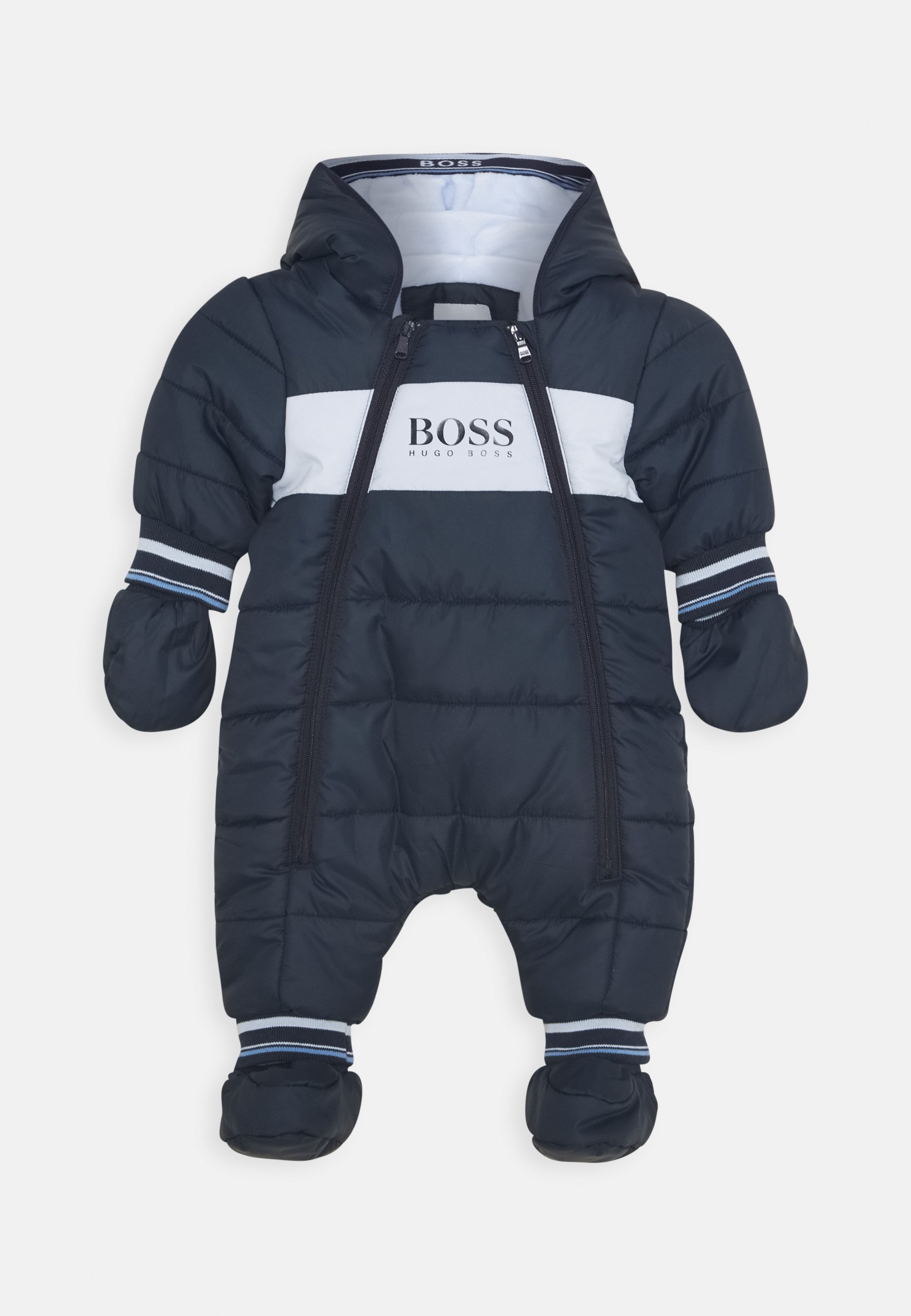 Boss Kidswear All In One Baby Combinaison De Ski Navy Bleu Marine Zalando Fr