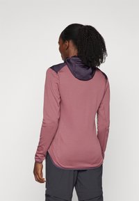 Adidas Terrex TERREX XPERIOR LIGHT FLEECE HOODED JACKET - Giacca in pile - quiet crimson/aurora black