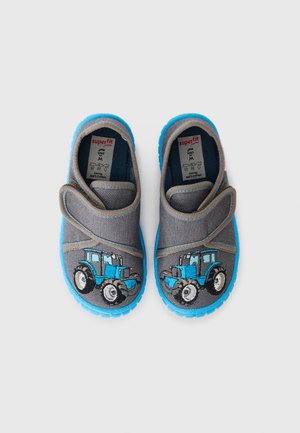 BILL - Slippers - grey/light blue