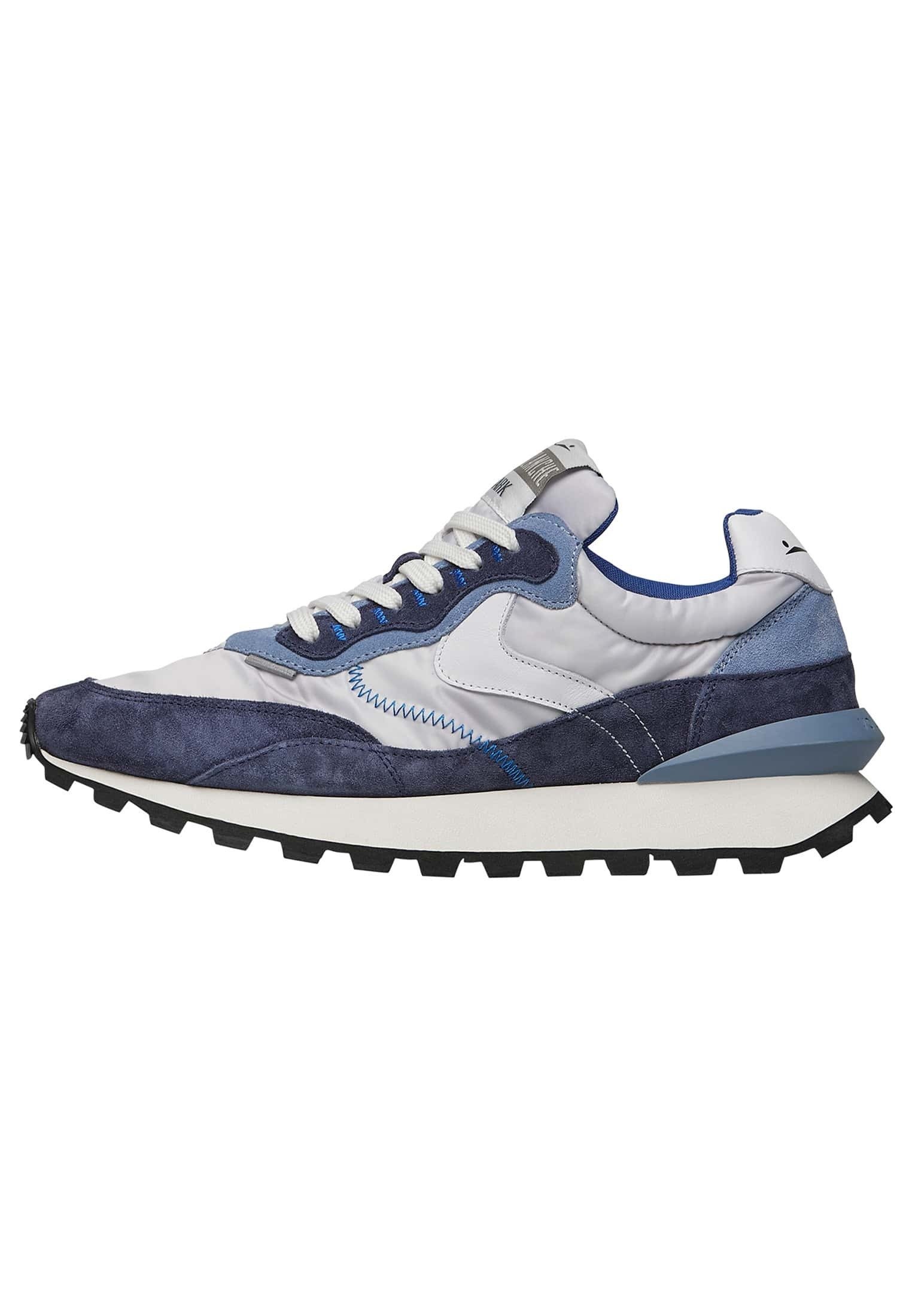スニーカー VOILE BLANCHE Men Sneakers 20174651B57 Blue Sneakers Voile Blanche Men Club01 Grey Blue Screen Printed