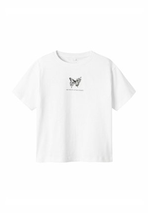 Print T-shirt - bright white
