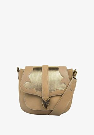 Cowboysbag WEBBERVILLLE LEREN - Borsa a tracolla - gold