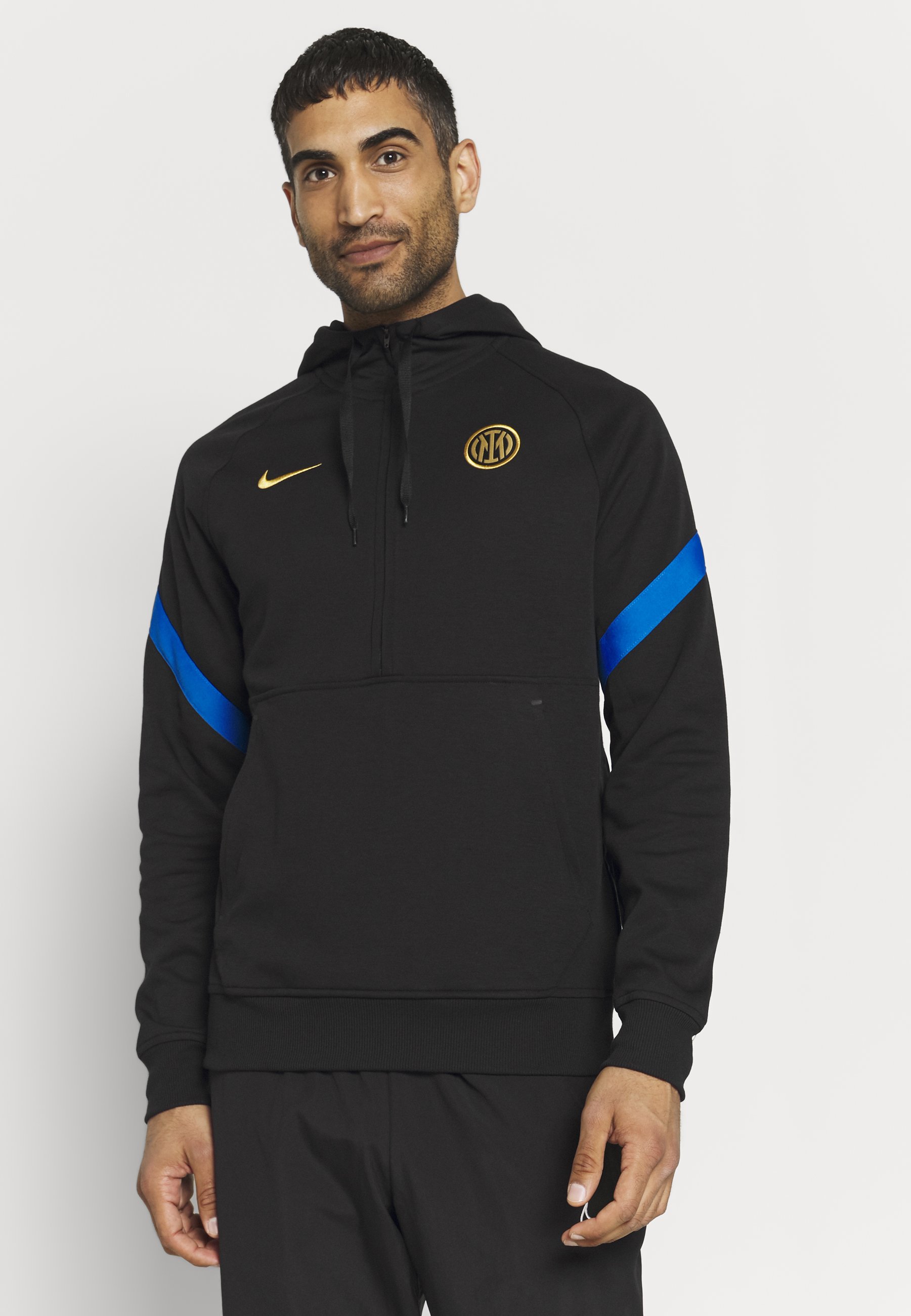 Nike Performance INTER MAILAND HOOD - Squadra - black/blue spark/truly  gold/nero - Zalando.it