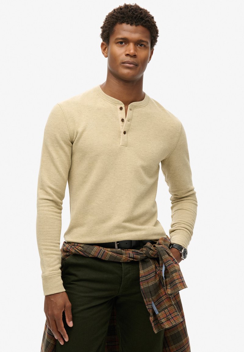 Superdry & Co THE MERCHANT STORE GRANDAD - Langærmet T-shirt - heritage oat grindle
