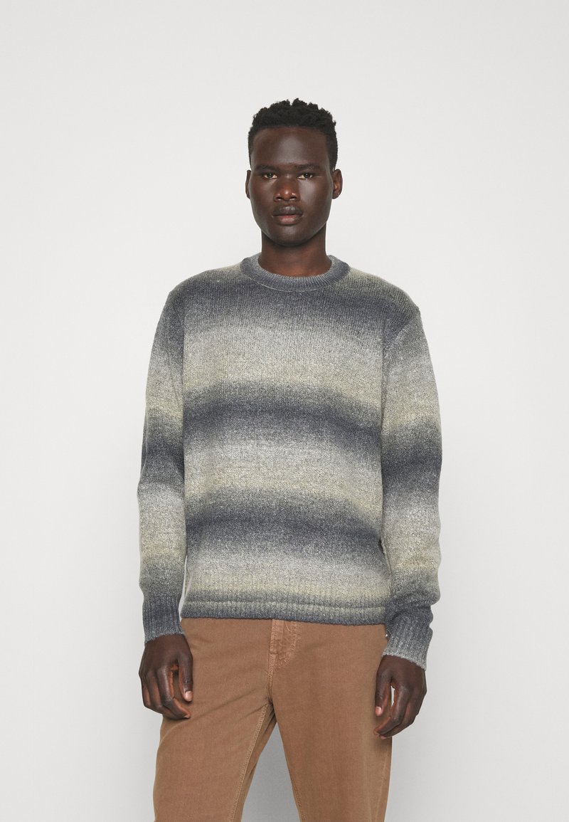 Jack & Jones JORGRACIA SPACE DYE CREW NECK - Jumper - reed yellow/brown ...