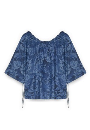Fiorella Rubino, BLUSA CON STAMPA FLOREALE - Bluse - blu